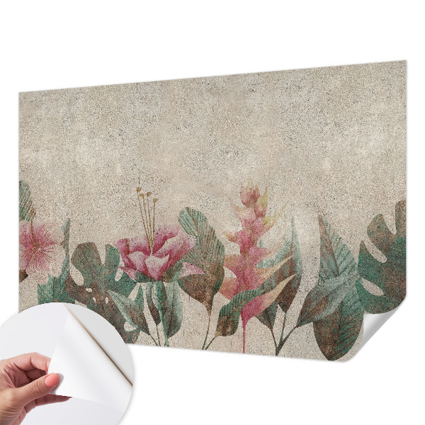Foto behang voor de kinderkamer Subtiele flora