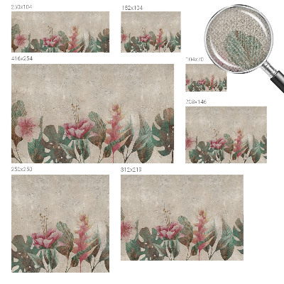 Foto behang voor de kinderkamer Subtiele flora
