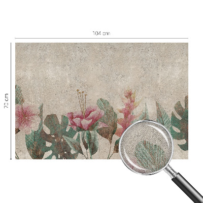 Foto behang voor de kinderkamer Subtiele flora
