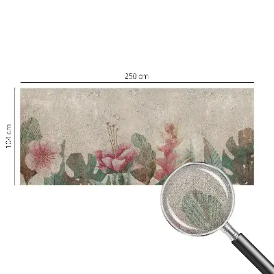 Foto behang voor de kinderkamer met een subtiele bloemenprint