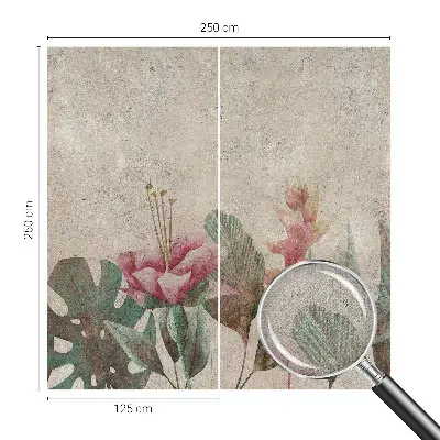 Foto behang voor de kinderkamer met een subtiele bloemenprint
