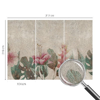 Foto behang voor de kinderkamer Subtiele flora