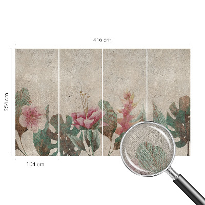 Foto behang voor de kinderkamer Subtiele flora