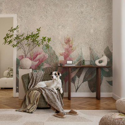 Foto behang voor de kinderkamer Subtiele flora