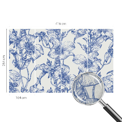 Zelfklevend fotobehang op maat Bloemtakken