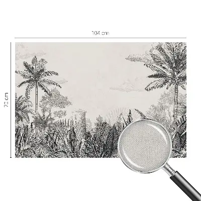 Fotobehang tienerkamer met een tropisch landschap