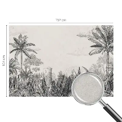 Fotobehang tienerkamer met een tropisch landschap