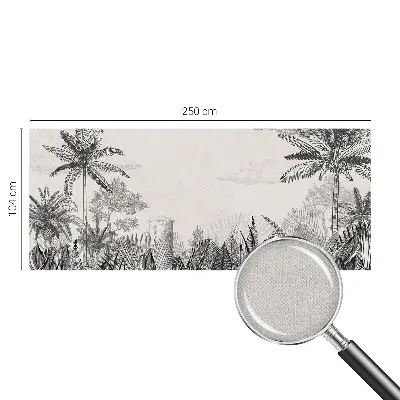 Fotobehang tienerkamer met een tropisch landschap