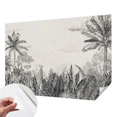 Fotobehang tienerkamer met een tropisch landschap