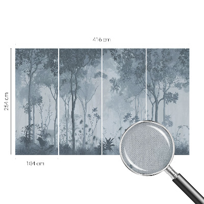 Foto behang voor de keuken Mystiek van het bos
