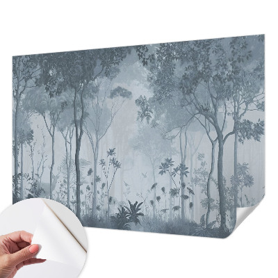 Foto behang voor de keuken Mystiek van het bos