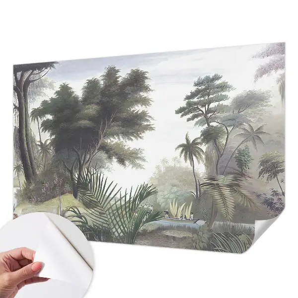 Foto behang voor de keuken met een exotisch landschap