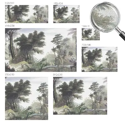 Foto behang voor de keuken met een exotisch landschap