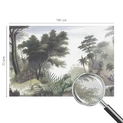 Foto behang voor de keuken met een exotisch landschap
