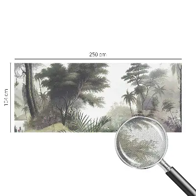 Foto behang voor de keuken met een exotisch landschap