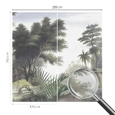 Foto behang voor de keuken met een exotisch landschap