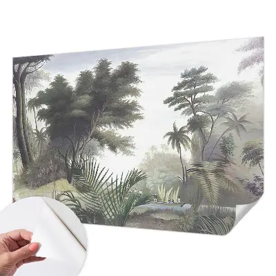 Foto behang voor de keuken met een exotisch landschap