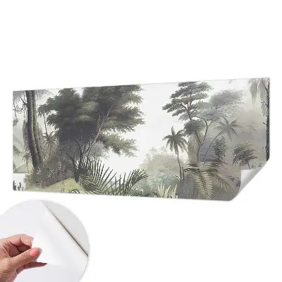 Foto behang voor de keuken met een exotisch landschap