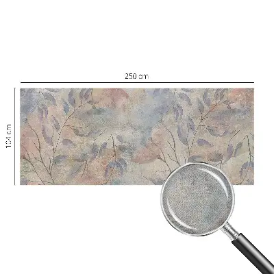 Zelfklevend fotobehang op maat met een abstract bladmotief