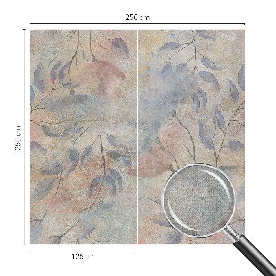 Zelfklevend fotobehang op maat Abstracte bladeren