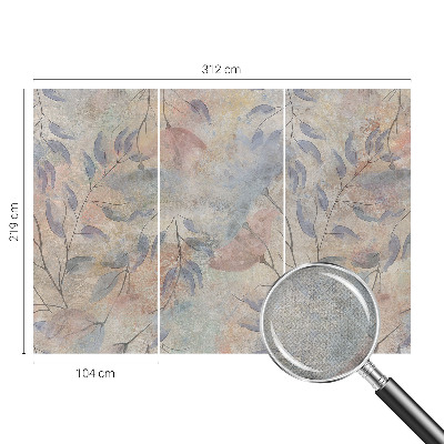 Zelfklevend fotobehang op maat Abstracte bladeren