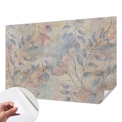 Zelfklevend fotobehang op maat Abstracte bladeren