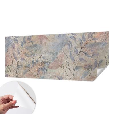 Zelfklevend fotobehang op maat Abstracte bladeren