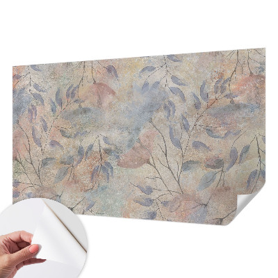 Zelfklevend fotobehang op maat Abstracte bladeren