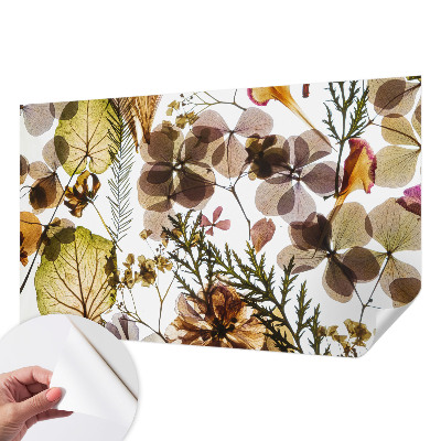 Zelfklevende behangsticker met natuurlijke samenstelling