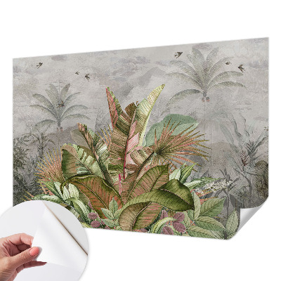 Foto behang voor de kinderkamer Exotische jungle