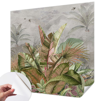 Foto behang voor de kinderkamer Exotische jungle