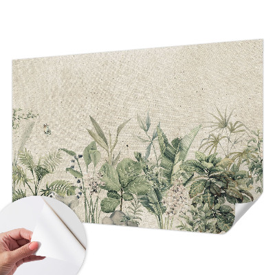 Fotobehang voor de kinderkamer met een tropische junglemotief