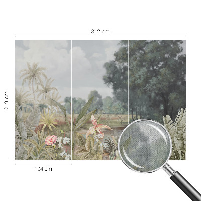 Fotobehang babykamer Exotisch landschap