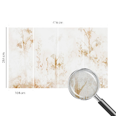 Foto behang voor de keuken Botanische elegantie