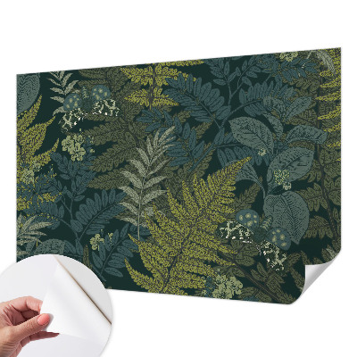 Zelfklevend fotobehang op maat Groene elegantie