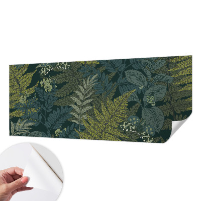 Zelfklevend fotobehang op maat Groene elegantie