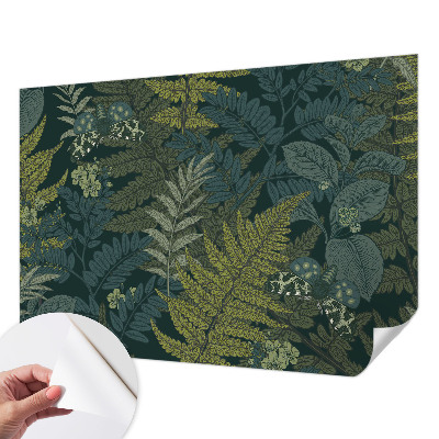 Zelfklevend fotobehang op maat Groene elegantie
