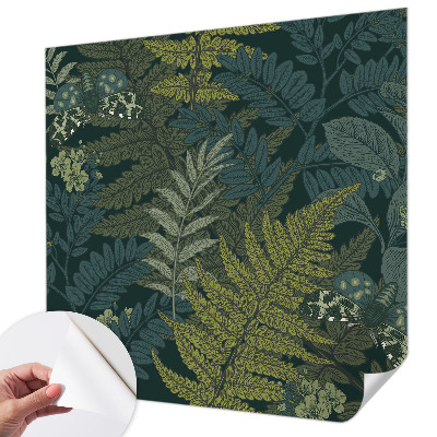 Zelfklevend fotobehang op maat Groene elegantie