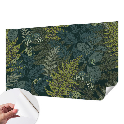Zelfklevend fotobehang op maat Groene elegantie