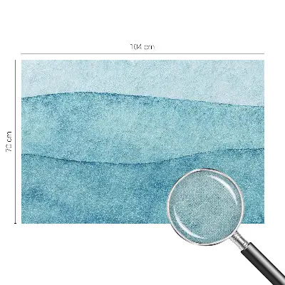 Fotobehang zelfklevend met een patroon van blauwe golven