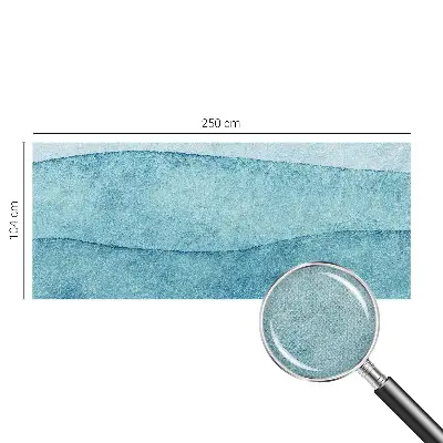 Fotobehang zelfklevend met een patroon van blauwe golven