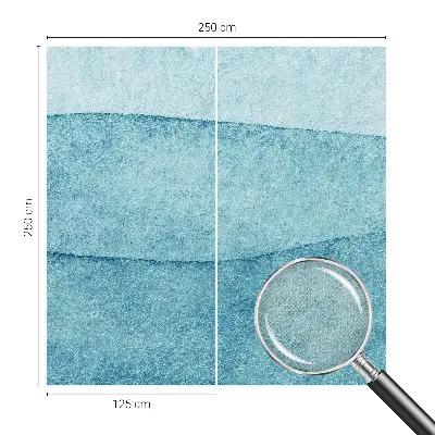 Fotobehang zelfklevend met een patroon van blauwe golven