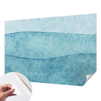 Fotobehang zelfklevend Blauwe golven