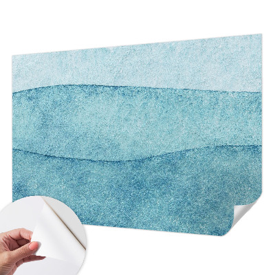 Fotobehang zelfklevend Blauwe golven