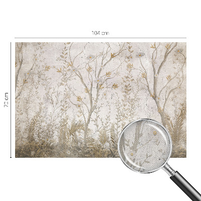 3D fotobehang Een boshoek