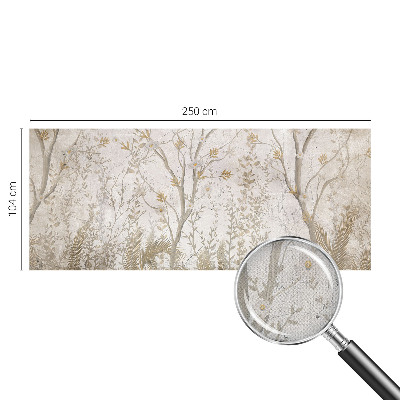 3D fotobehang Een boshoek