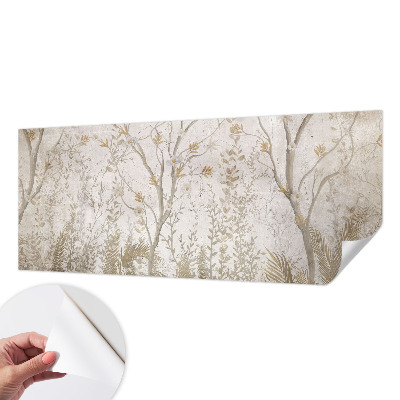 3D fotobehang Een boshoek