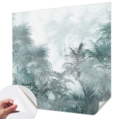 Fotobehang babykamer Exotisch groen