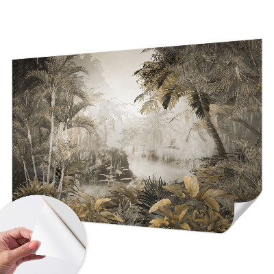 Zelfklevend fotobehang Tropisch bos