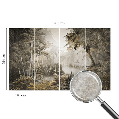 Zelfklevend fotobehang Tropisch bos